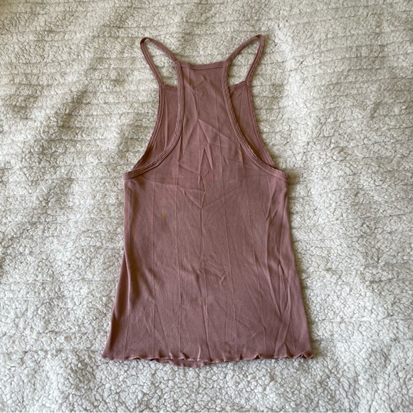 Urban Outfitters Out From Under Pink Nude Halter Racerback Tank Top - Picture 3 of 7